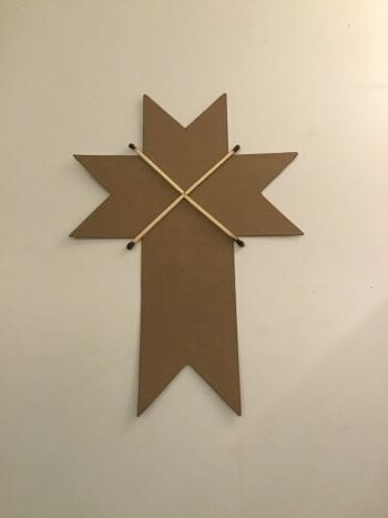Match Cross Easter Craft