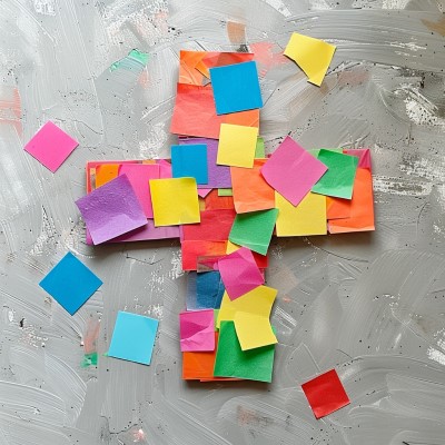mosaic cross paper craft