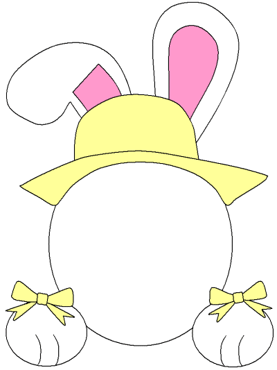 Draw the Face on the easter bunny