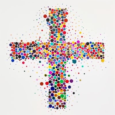 dot art cross