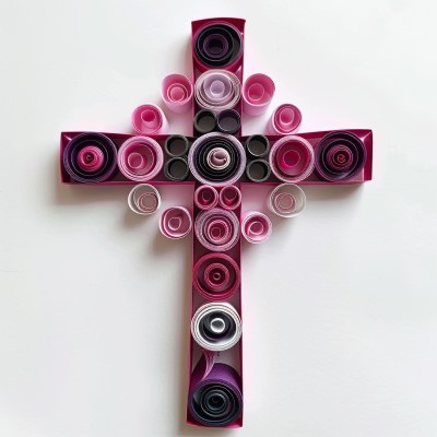 paper quilling cross