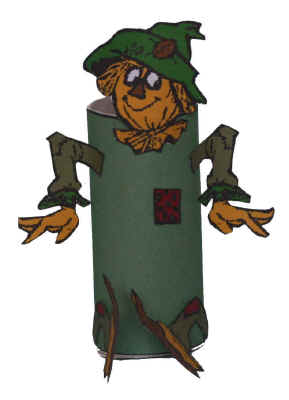 scarecrow toilet paper roll craft