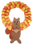 Autumn Squirrel Wreath Craft