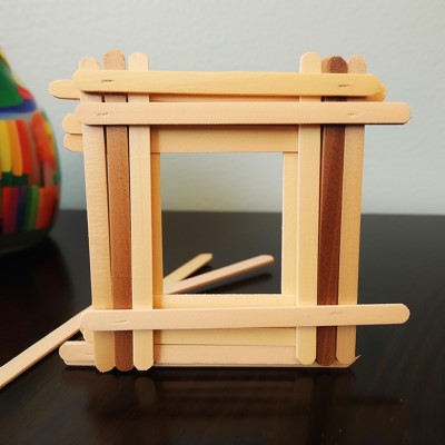 popsicle stick picture frame