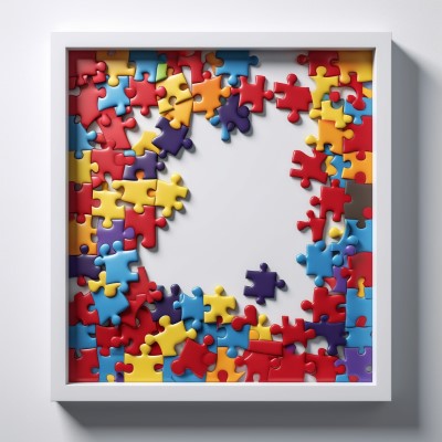 puzzle piece picture frame