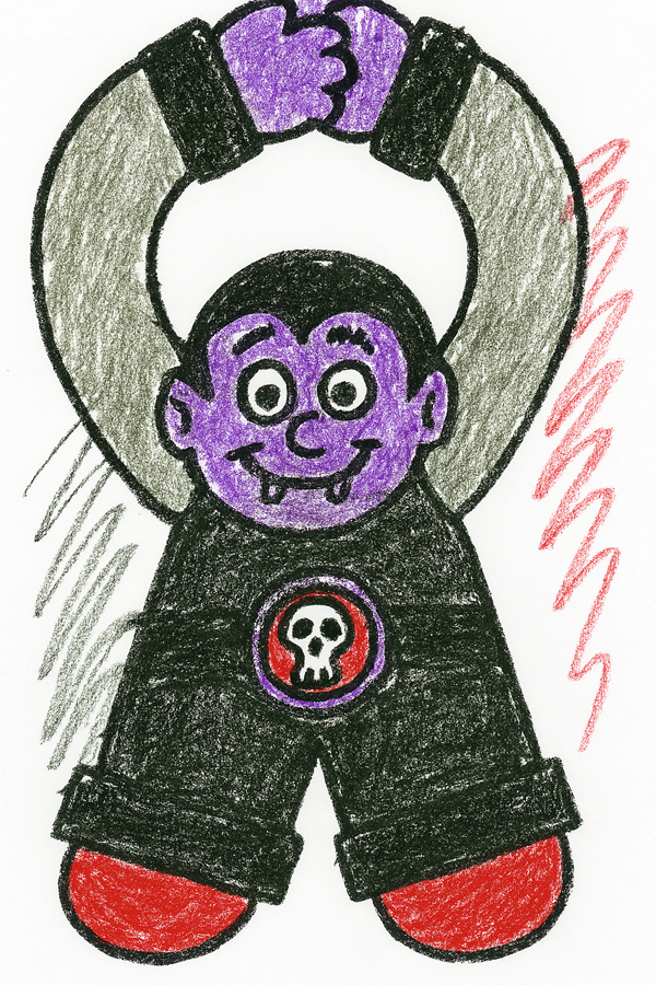 Vampire Doorknob Hanger Paper Craft