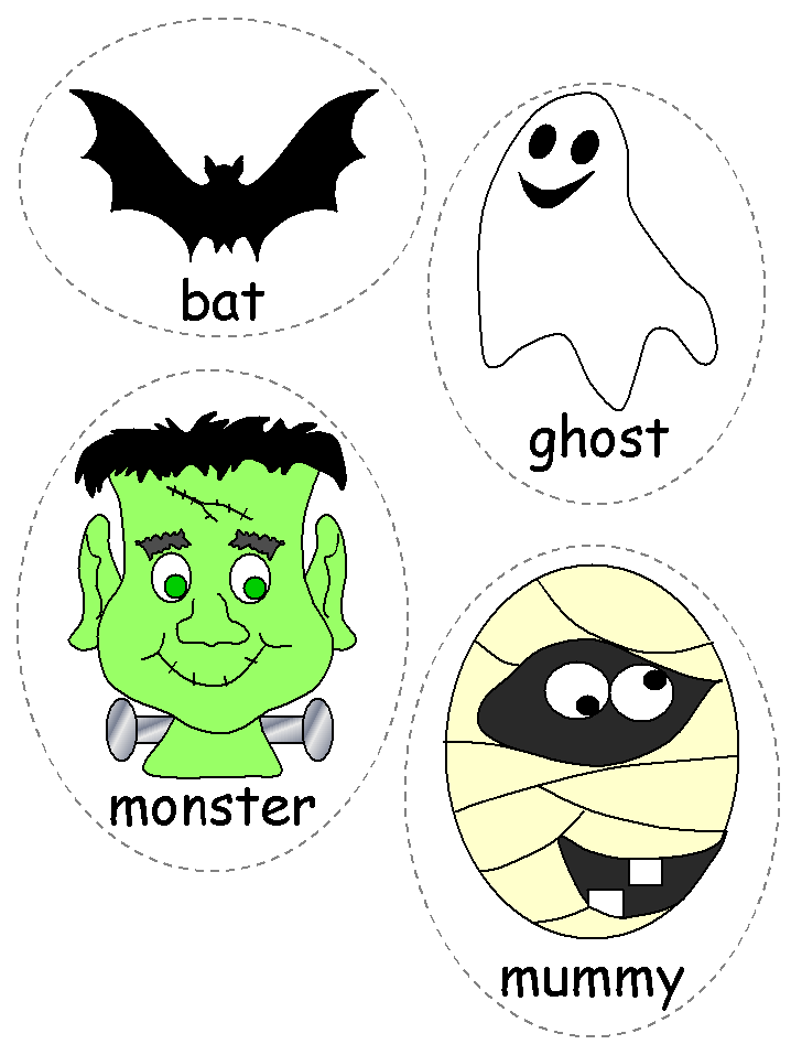 Felt board characters for Halloween
