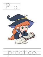 Printable print practice worksheet - Pp practice