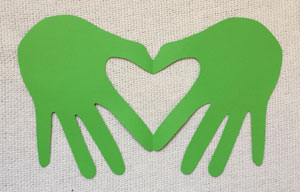 mother's day handprint card