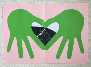 mother's day handprint card
