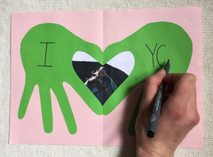 mother's day handprint card