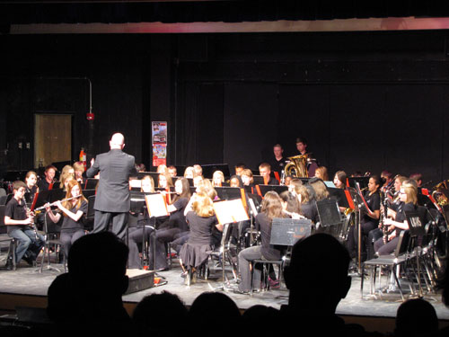 Band Recital in Middle School