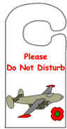 remembrance day Doorknob Hangers