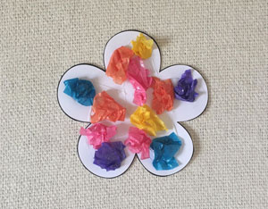 tissue paper flowers