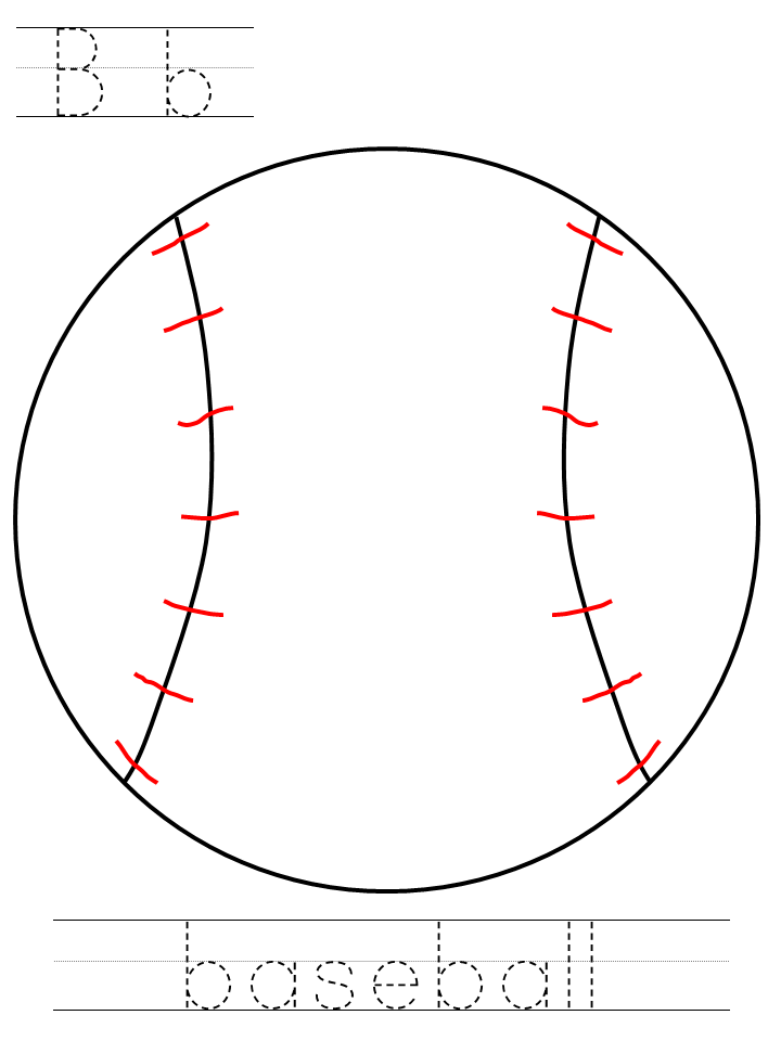 Baseball tracer page