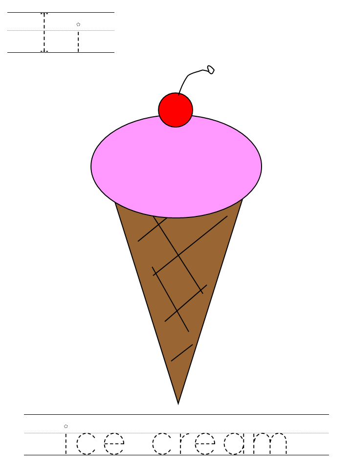 Ice cream tracer page