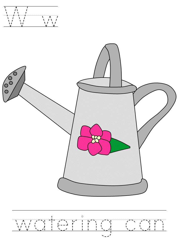 Watering Can tracer page