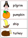 Thanksgiving Word Wall Words