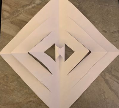 3D Paper Snowflake Craft