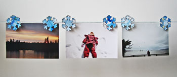 clothespin snowflakes craft