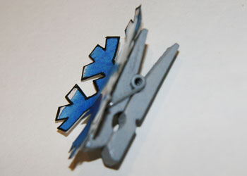 clothespin snwoflakes craft