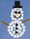 snowman cotton ball craft