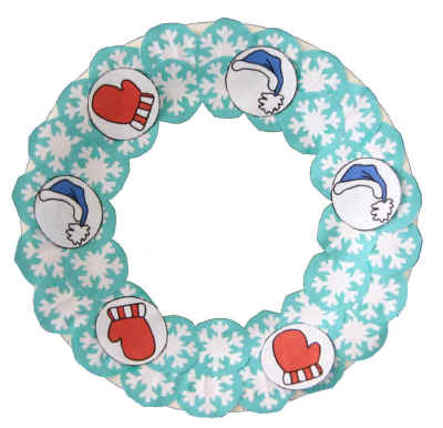 paper plate wreath craft