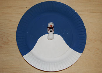 Winter Scene Paper Plate Craft