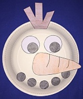 Paper Plate Snowman Craft