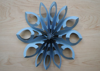 3D Paper Snowflake Craft