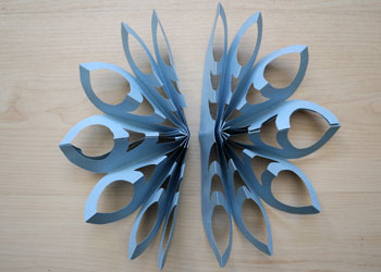 3D Paper Snowflake Craft