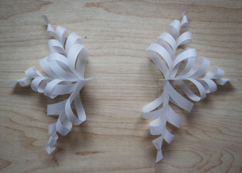3D Paper Snowflake Craft
