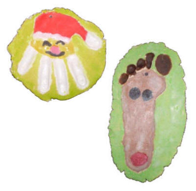 Hand of Foot Print Ornaments