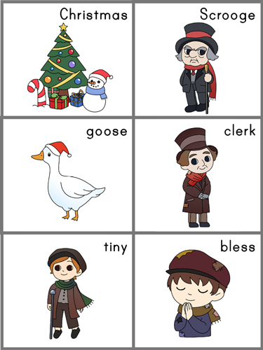 sentence sequencing cards for A Christmas Carol