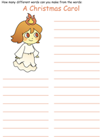 A Christmas Carol Word Mine Puzzles