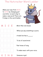 Nutcracker Word Ladder Puzzles