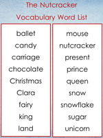 Nutcracker Vocabulary words