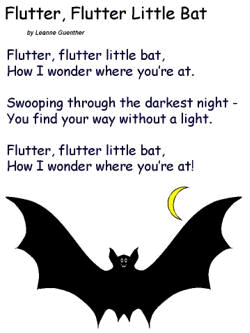 Halloween Poem - Flutter by Leanne Guenther